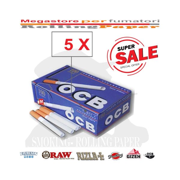master-110 Tubes à cigarettes OCB Regular avec filtre – 5 boîtes de 100 tubes