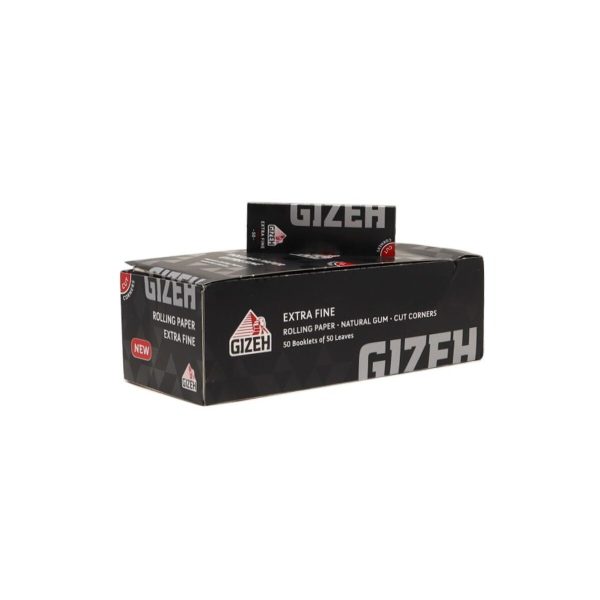 Papier à rouler Gizeh Extra Fine Black Regular – lot de 50 carnets