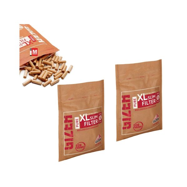 master-193 Filtres Gizeh Pure XL Slim 6 mm biodégradables – 120 filtres