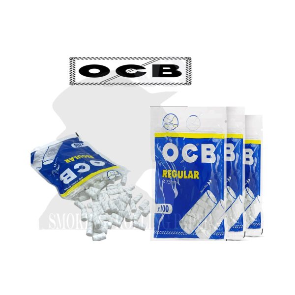 Filtres OCB Regular 7,5 mm longs – 20 sachets de 100 filtres
