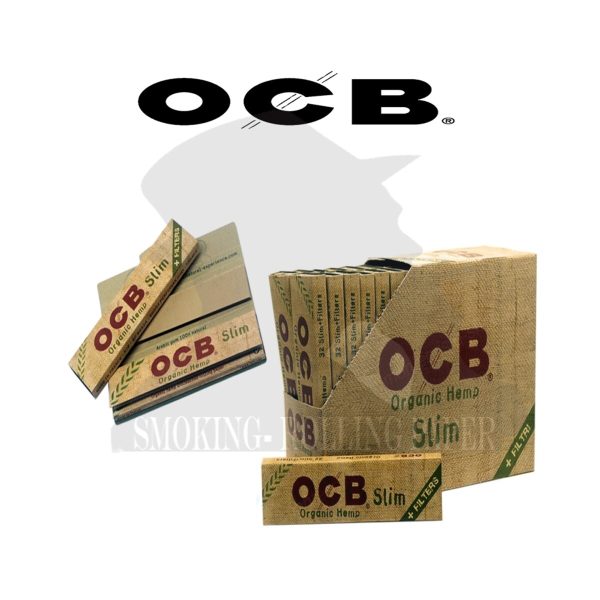 master-230 OCB Organic King Size Slim Zigarettenpapier mit Filtertips – Packung mit 32 Heftchen
