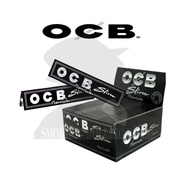 master-232 OCB Premium Black King Size Slim Rolling Papers – Pack of 50 Booklets