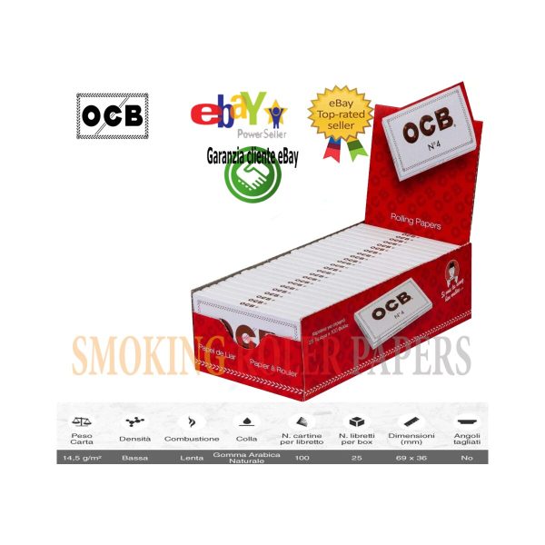 Papier à rouler OCB White Regular – lot de 25 carnets