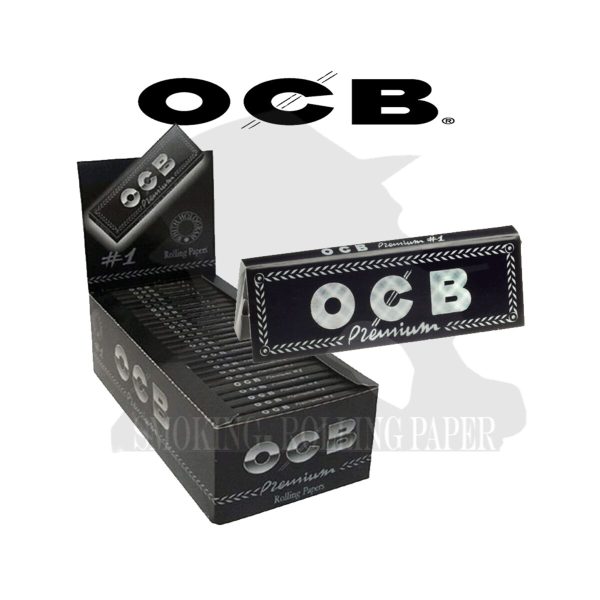 OCB Premium Black Regular Zigarettenpapier – Packung mit 50 Heftchen