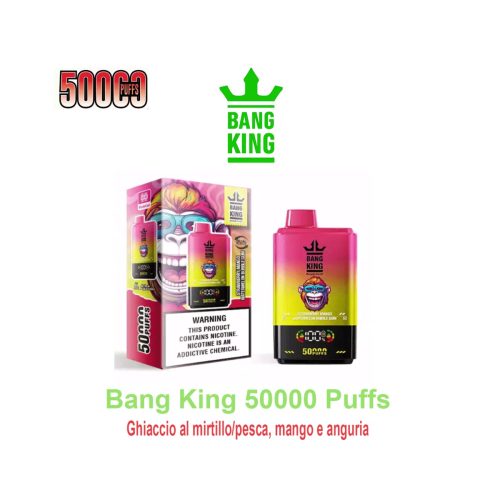 master-366 Bang King 50K 2-in-1 – 50.000 τζούρες – Τσιχλόφουσκα Φράουλα / Μάνγκο και καρπούζι