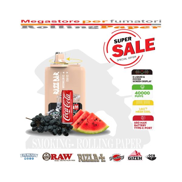 Razz Bar 40K – 40.000 Züge – Ice / Cola