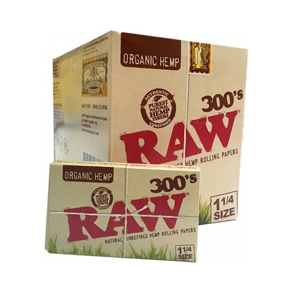 master-393 Papier à rouler RAW Organic 300's Medium 1¼ – 40 carnets de 300 feuilles