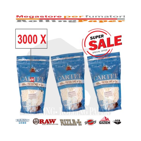 master-96 Filtres Cartel Slim 6 mm – 3.000 filtres